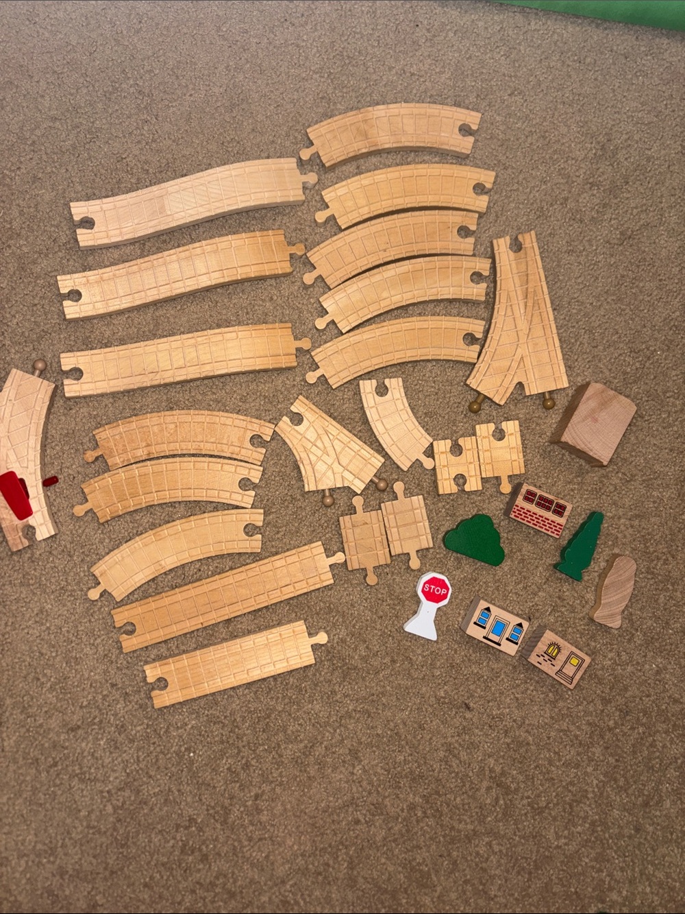 Thomas & Friends Wooden Train Track Pieces vintage 2001